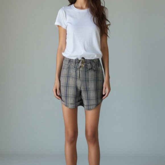 ❤️ American Eagle ruffled waist print shorts 4 - Picture 1 of 11